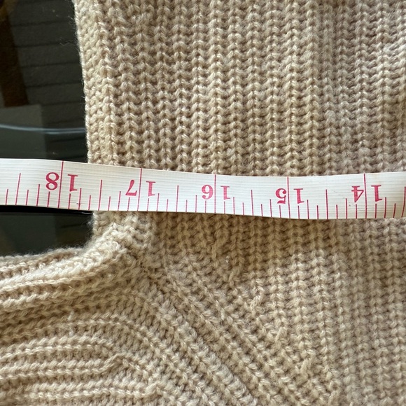 Jenni Kayne Fisherman’s Sweater in Oatmeal Cashmere 100% in XS - Picture 5 of 9